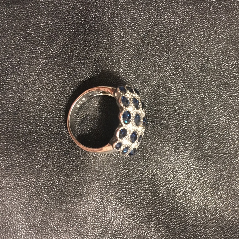Large sapphire crystal statement ring - Picture 5 of 5